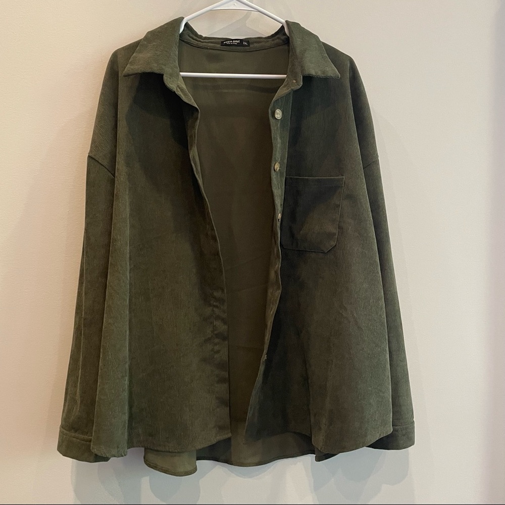 SHEIN Shacket/Button Down